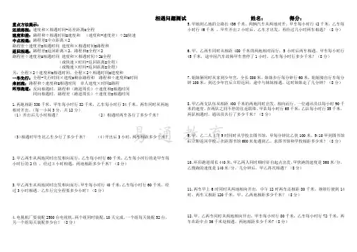相遇问题