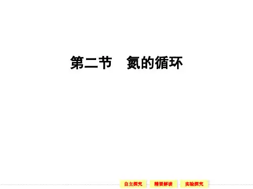 【化学】鲁科版必修1课件：第3章2节(第1课时)氮气、氮的氧化物和氢化物