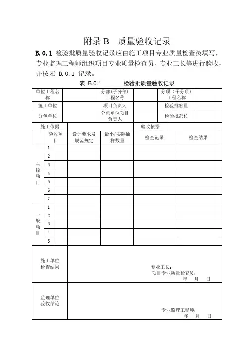 建筑边坡工程施工质量验收记录