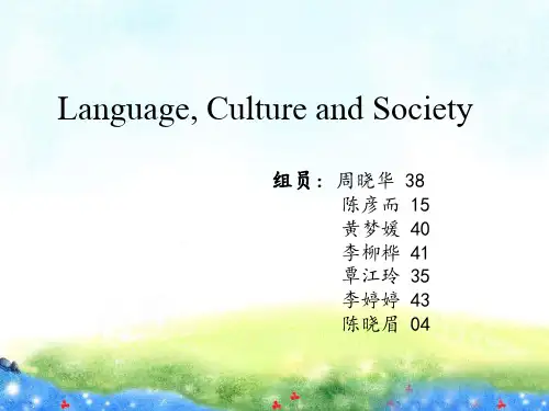 语言文化与社会英语