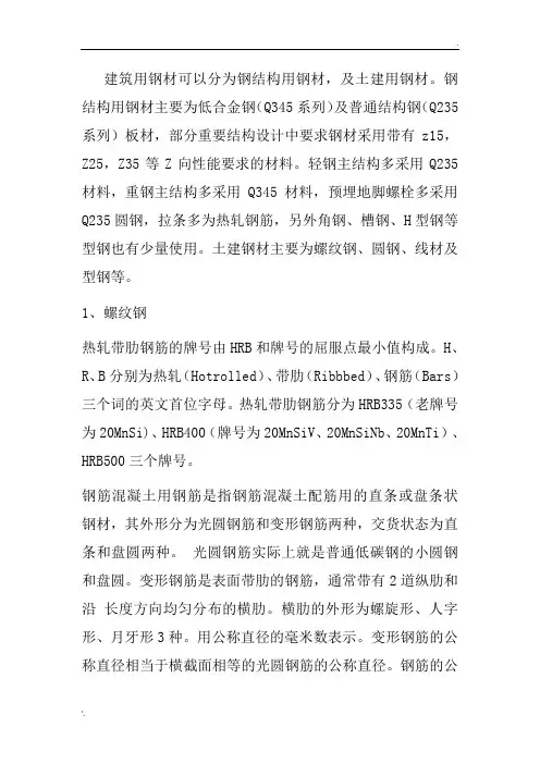 钢材型号