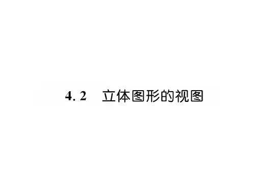 2018年秋七年级华师大版数学上册习题课件：4.2  立体图形的视图 (共25张PPT)
