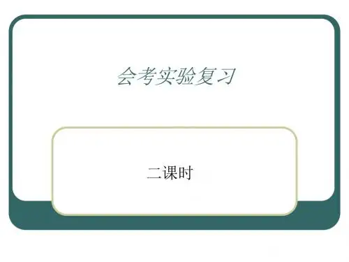 高二物理课件-会考实验复习 精品