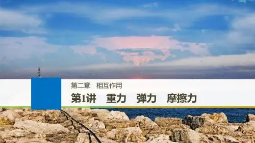 2019版物理高考大一轮复习备考江苏专用课件：第二章+相互作用+第1讲
