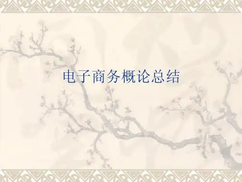 电子商务总结