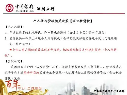 商业住房、商铺贷款业务培训