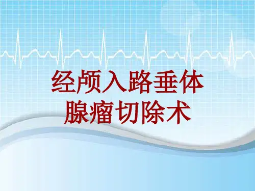 手术讲解模板：经颅入路垂体腺瘤切除术