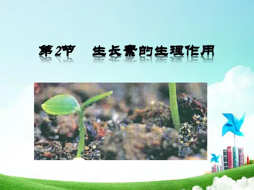 高中生物 生长素的生理作用