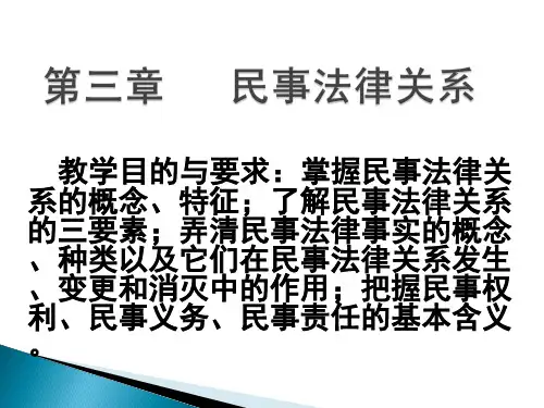3第三章民事法律关系