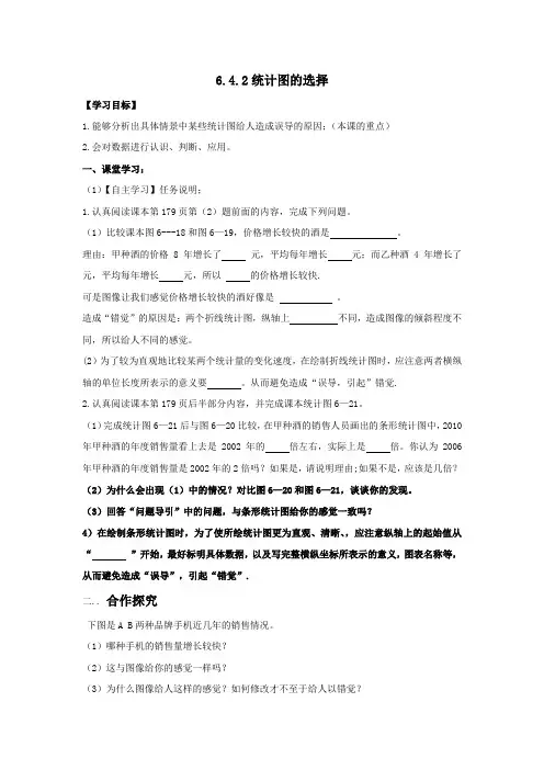 6.4.2统计图的选择