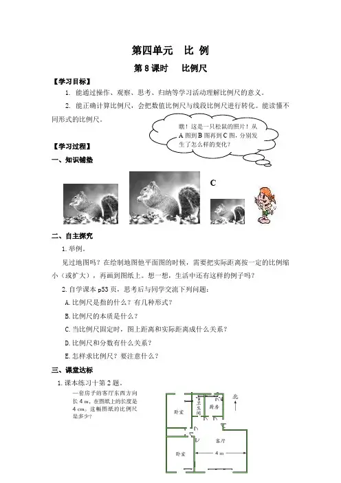 《比例尺》人教版二年级数学
