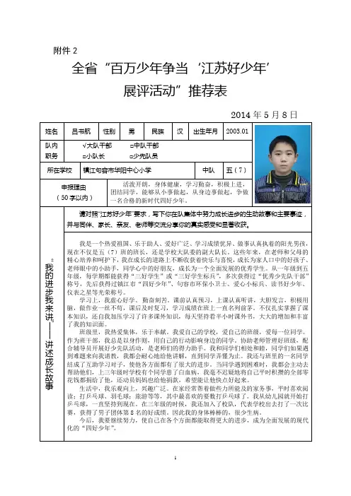 江苏省四好少年 (吕书航)