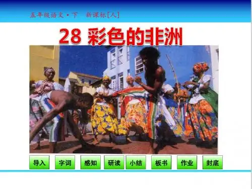 人教版五下语文 28. 彩色的非洲