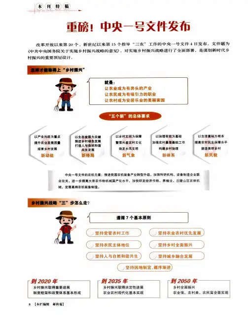 重磅!中央一号文件发布