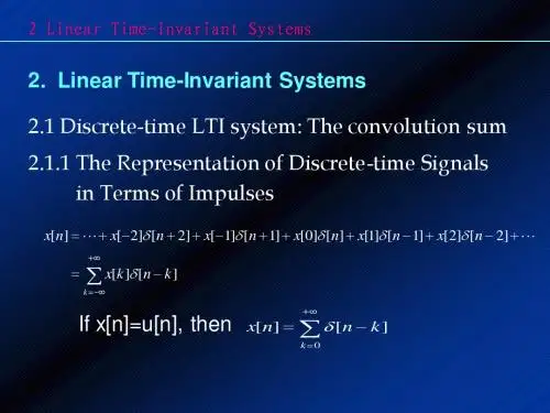 2 Linear Time-Invariant Systems