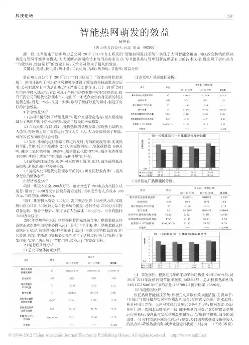 智能热网萌发的效益