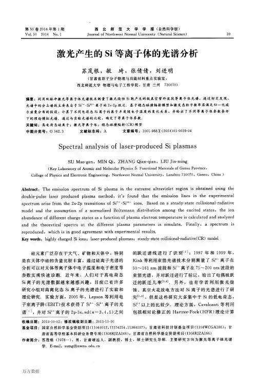 Si 等离子体模拟