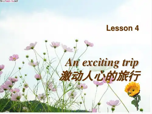 lesson4 An exciting trip 激动人心的旅行