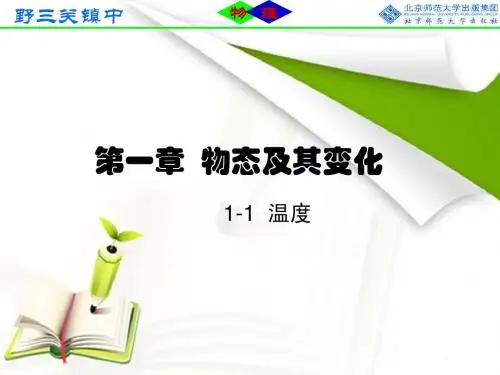 1-1 物态变化 温度 复习课件