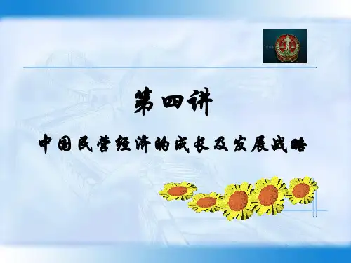 中国民营经济的成长及发展战略