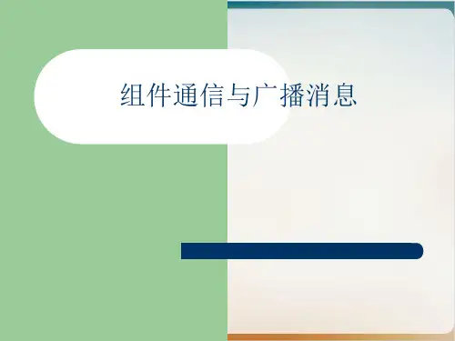组件通信与广播消息概述经典课件(PPT55页)