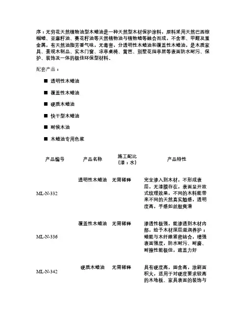 HIBISCUS无穷花木蜡油在户外木制品及木地板中工艺汇总P(精)