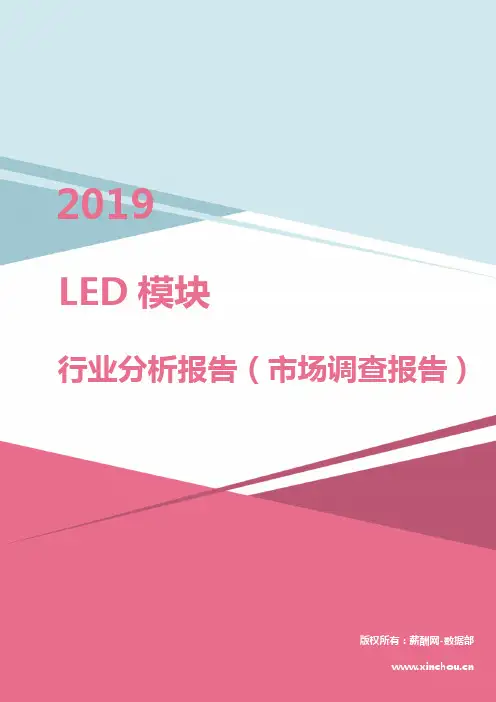 2019年LED模块行业分析报告(市场调查报告)