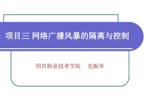 项目三 网络广播风暴的隔离与控制