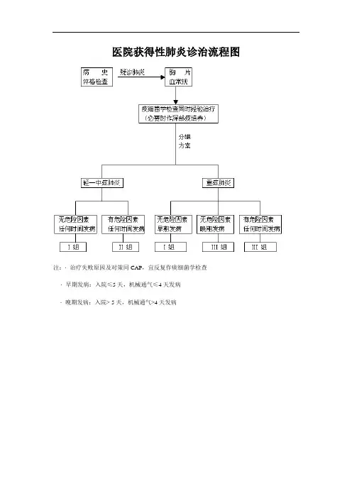 医院获得性肺炎诊治流程图