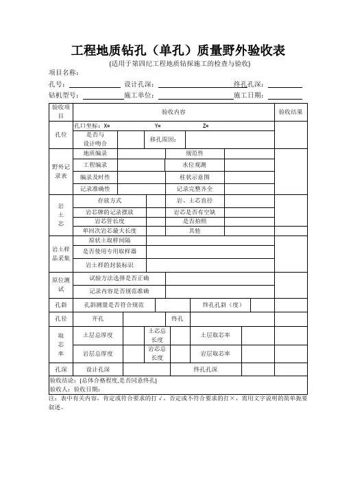 15钻孔质量检查验收