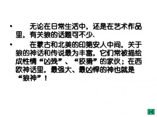 《狼》上课用