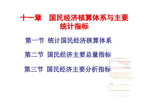第11章:国民经济统计指标体系
