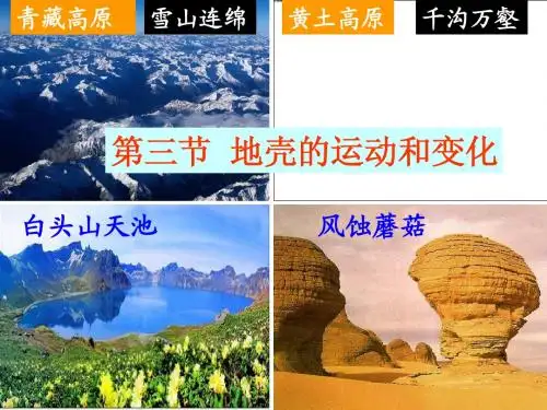 地壳的运动和变化(内力作用)