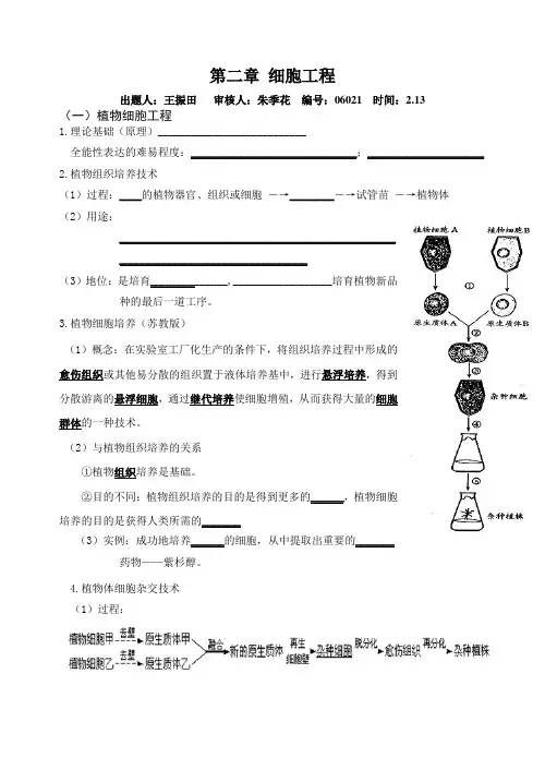 第二章 细胞工程