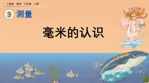 3.1 毫米的认识(人教版数学三年级上册教学课件)