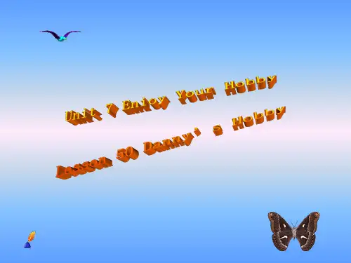 英语:Unit-7-《Enjoy-Your-Hobby》Lesson-50课件(2)(冀教版八年级上)