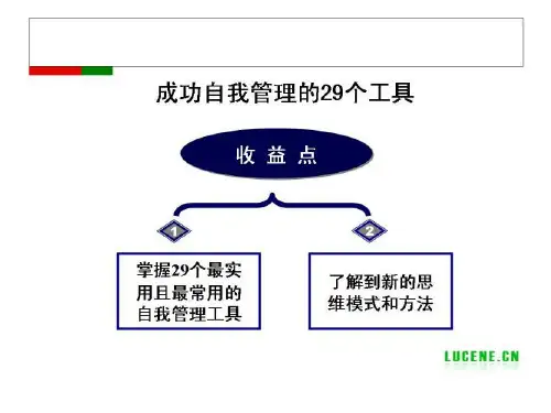 29个自我管理工具