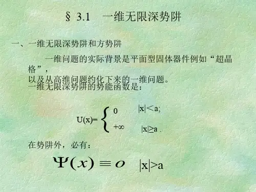一维无限深势阱.