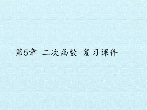 期末二次函数复习