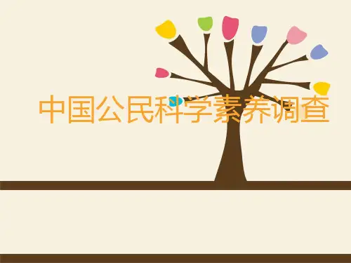 中国科学素养调查【精选】