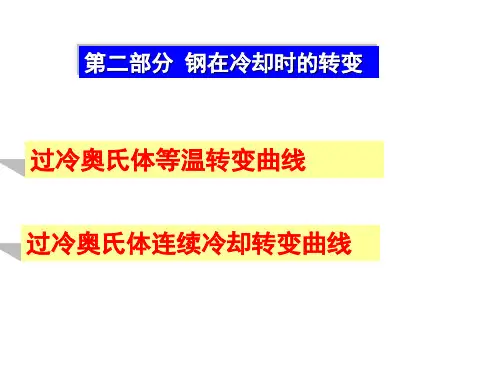 钢的冷却转变讲解