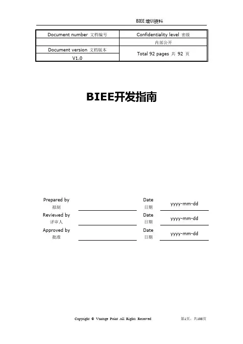 BIEE开发指南V1.0