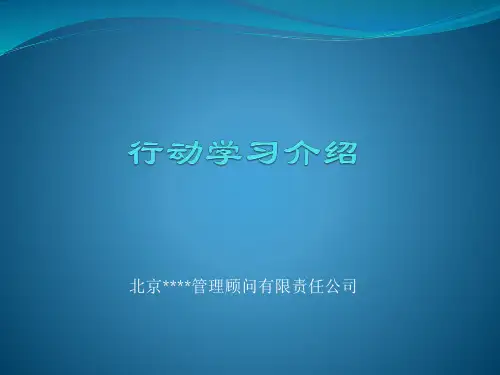 行动学习法介绍