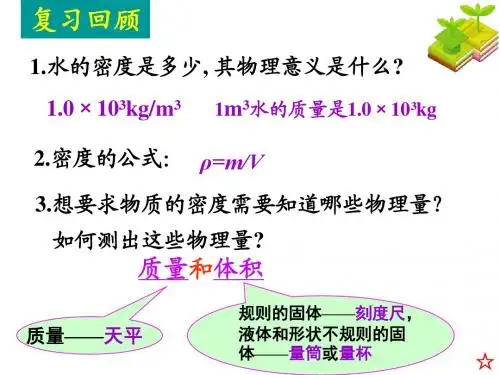 6.3测量物质的密度+ppt++60张