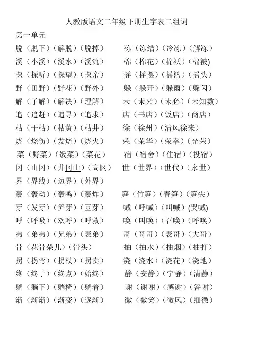 一类字组词