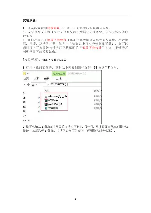 WIN8安装步骤(U盘安装)