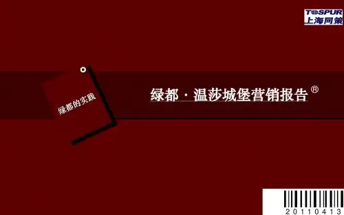同策-绿都·温莎城堡营销报告