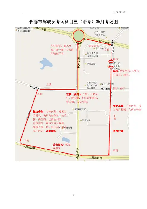 长春市驾驶员考试科目三(净月考场)