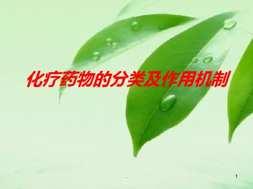化疗药物分类及作用机制PPT课件