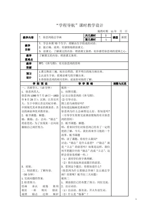 《徐悲鸿励志学画》